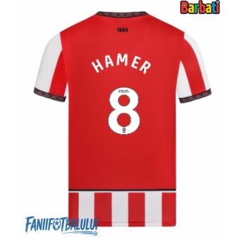 Sheffield United Gustavo Hamer #8 Tricou Fotbal Replică 2025-26 Barbati Acasa